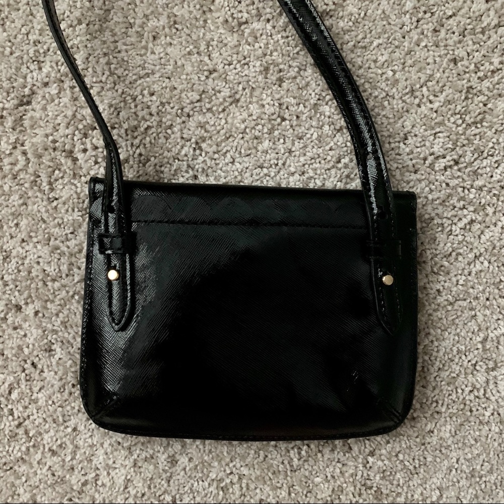 Banana Republic Black Scallop Edge Small Crossbody - Picture 3 of 5